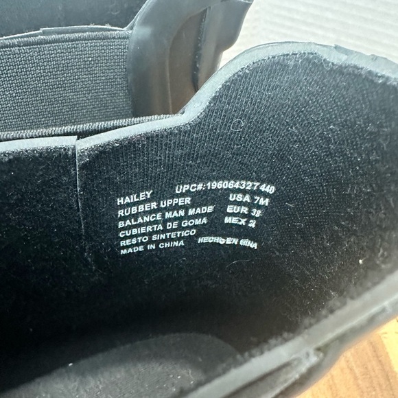 Eddie Bauer Women’s Hailey Weather Resistant Comfort Stretch Rain Boots Black 7 - Picture 5 of 10